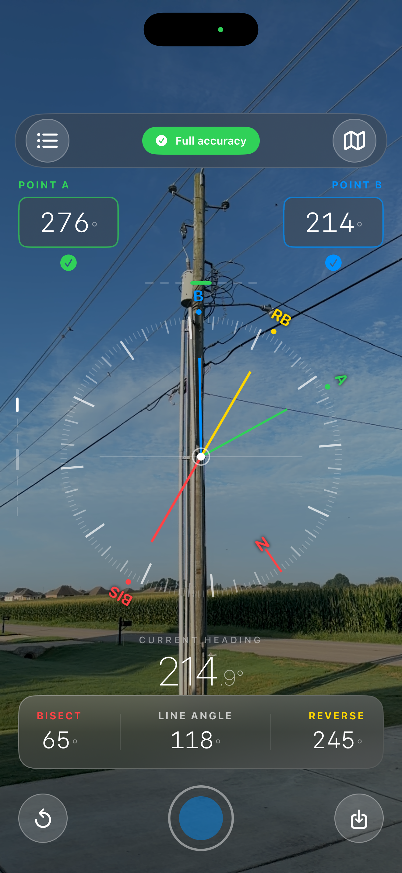 Bisector App Screenshot